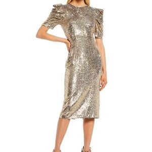 Gold Sequin Dress
